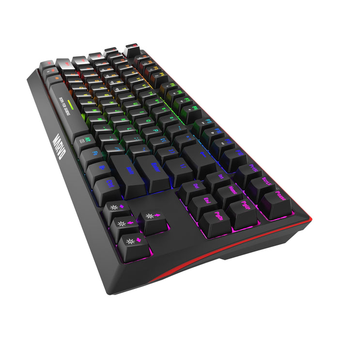 Marvo Scorpion 80% TKL Gaming Mechanical Keyboard, Bluetooth, Wireless, Wired, RGB, UK