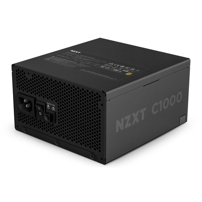 NZXT 1000W 80+ Gold Power Supply, ATX, Fully Modular, C1000, PCIe 5.1, Black, PSU
