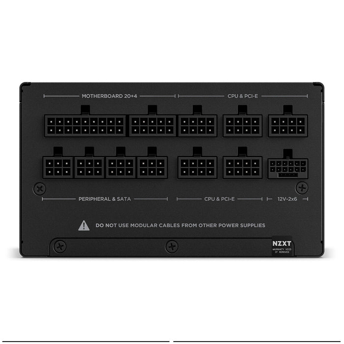 NZXT 1000W 80+ Gold Power Supply, ATX, Fully Modular, C1000, PCIe 5.1, Black, PSU