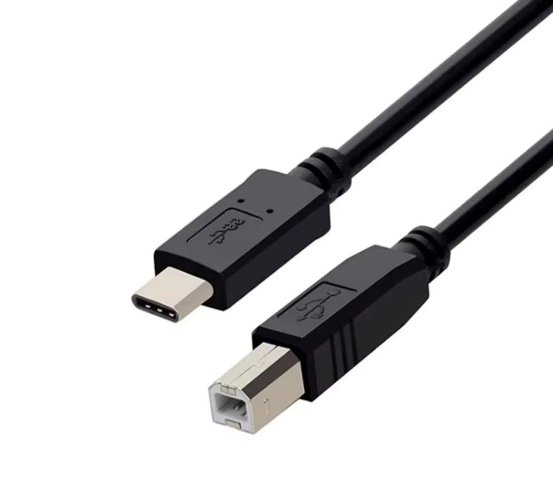 USB-C to USB-B 1M Cable, Printer Cable, Type-C (Male) to USB-B (Male)