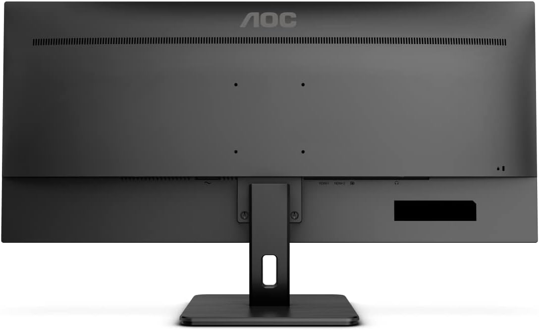 AOC 34" 4K LCD Monitor U34E2M QHD 3440 x 1440 100Hz 4ms Low blue Light Flicker Free, Vesa Mountable, HDMI, DP