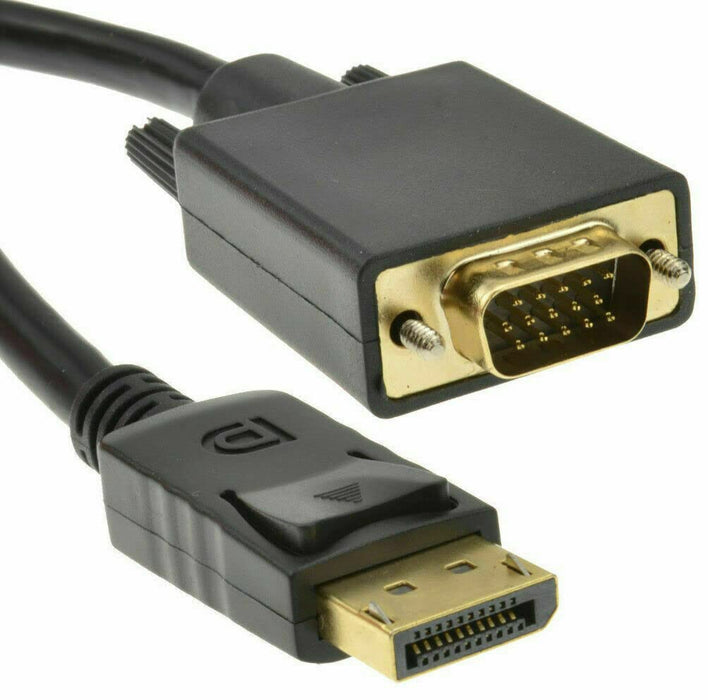 DisplayPort to VGA Cable 2M, DP (Male) to VGA (Male)
