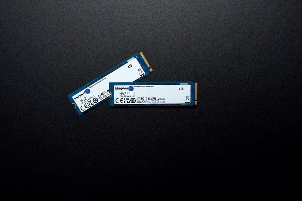 Kingston 4TB NV2 M.2 NVMe SSD, M.2 2280, PCIe 4.0, R/W 3500/2800 MB/s, Solid State Drive