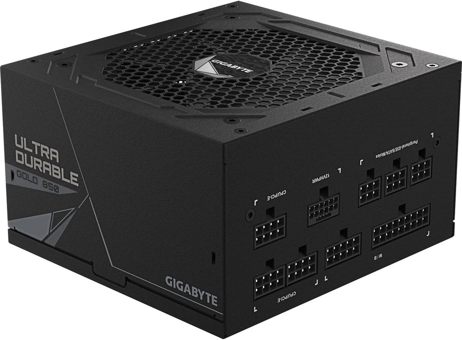 Gigabyte 850W ATX PSU, Fully Modular, 80+ Gold, PCIe5, UD850GM PG5, Power Supply