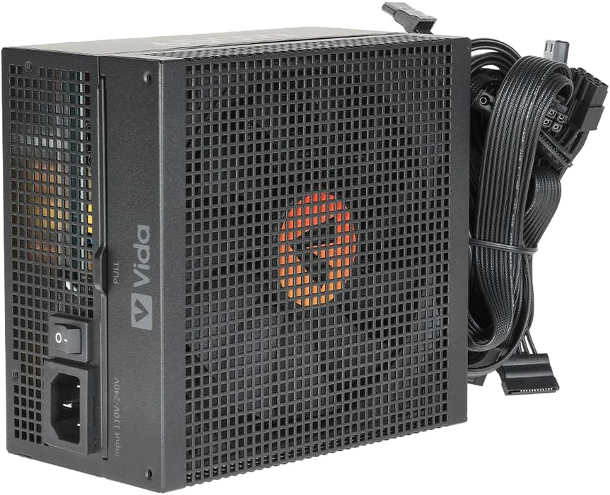 Vida 650W Heracles ATX Gaming PSU, 80+ Bronze, 14cm Ultra-Quiet FDM Fan
