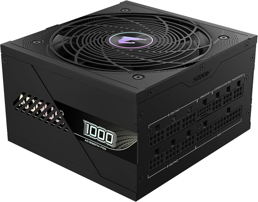 Gigabyte Aorus Elite 1000W Power Supply, 80+ Platinum, Fully Modular PSU, PCIe 5.0, ATX