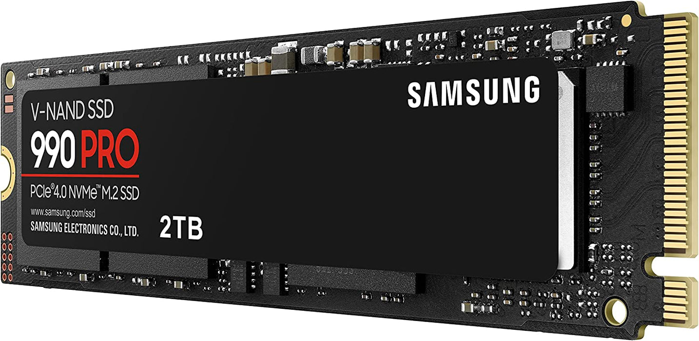 Samsung 990 Pro 2TB M.2 SSD NVMe 7450 MB/s PS5 Compatibility, PCIe 4.0 Solid State Drive for Desktop, Laptop, PC