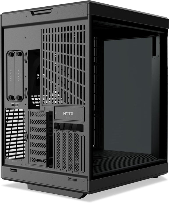 Hyte Y70 Touch Infinite Gaming PC Case, E-ATX, Mid Tower Pitch Black with 14.9" 60Hz Display