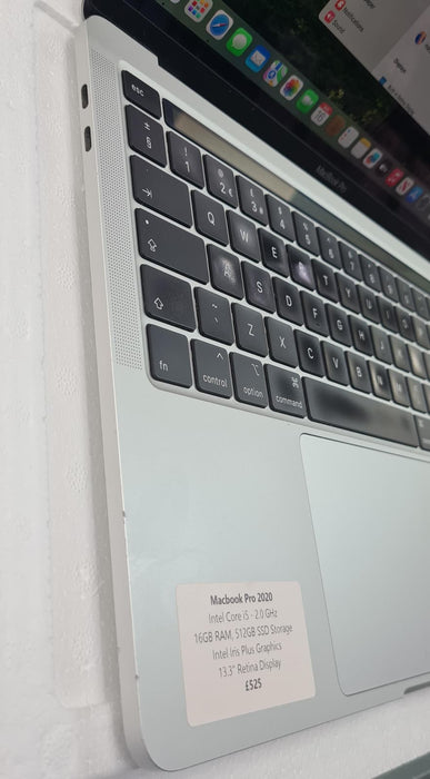 Apple MacBook Pro 2020 13.3" Retina, Intel Core i5, 16GB RAM, 512GB SSD, Touch Bar, A2251, *Used*