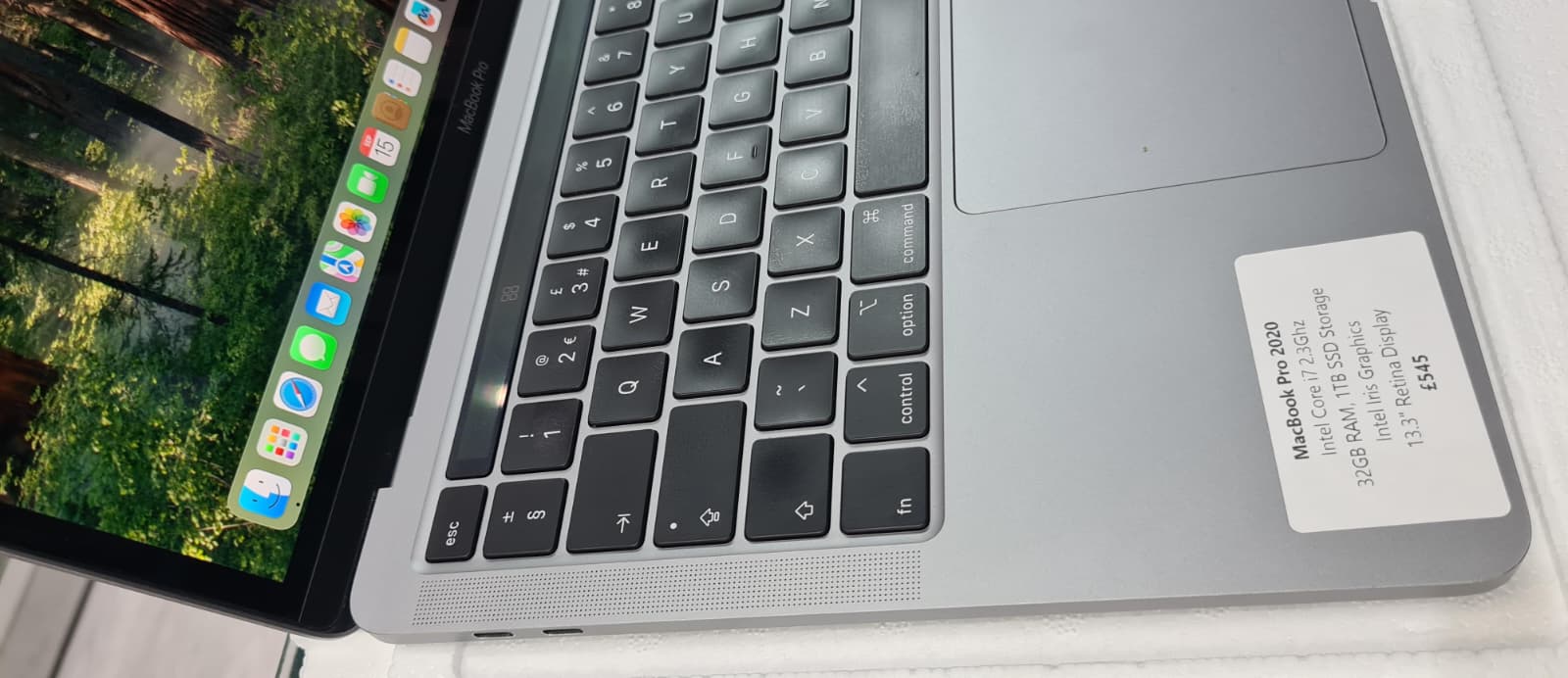 Apple MacBook Pro 2020 13.3" Retina, Intel Core i7, 32GB RAM, 1TB SSD, Touch Bar, A2251, *Used*