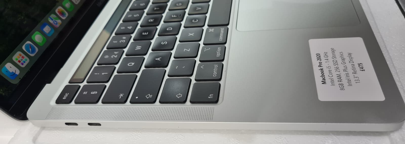 Apple MacBook Pro 2020 13.3" Retina, Intel Core i5, 8GB RAM, 256GB SSD, Touch Bar, A2289, *Used*