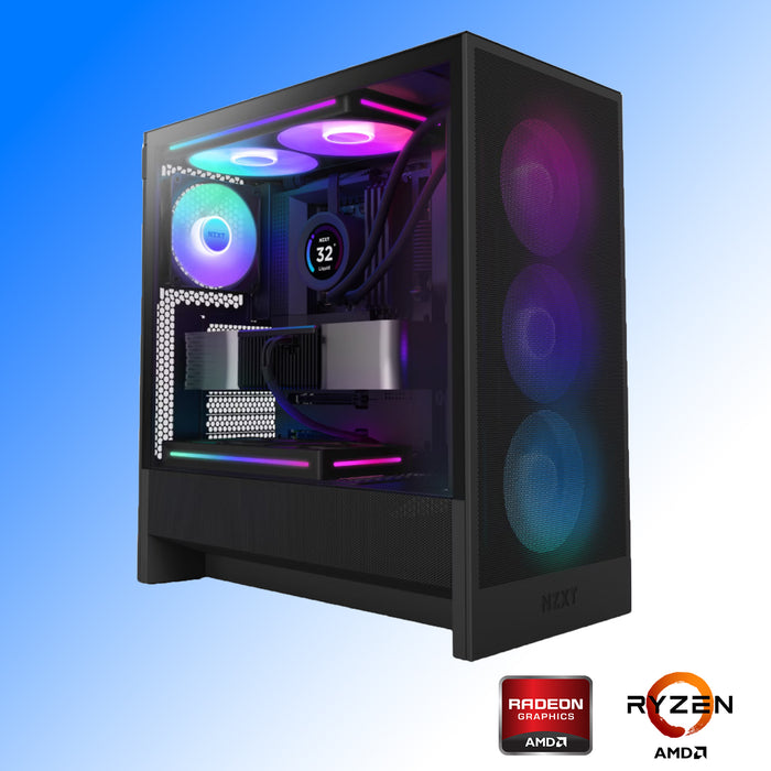 AMD High-End prebuilt gaming desktop computer, custom built PC