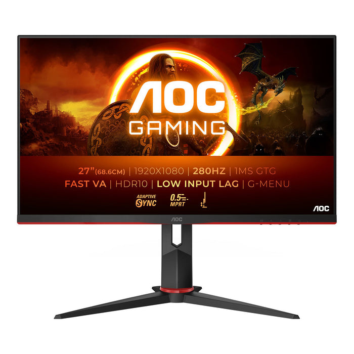 27-inch gaming monitor 280Hz, 0.5ms, full HD.