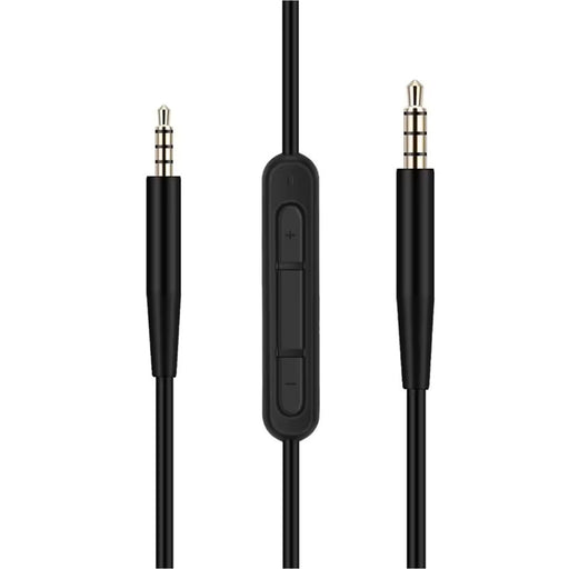 2.5mm aux to 3.5mm aux aduio jack cable with microphone, compatible with Bose headphones.