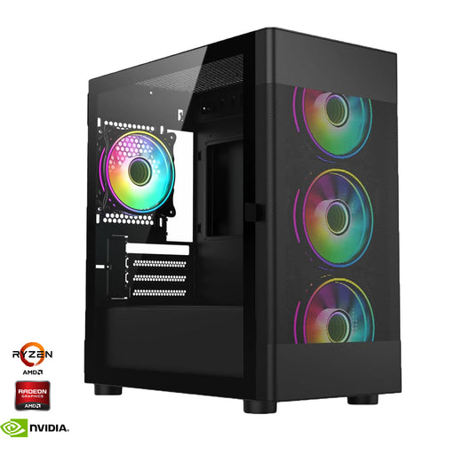AMD build entry-level gaming PC at low price. Cheapest gaming computer.