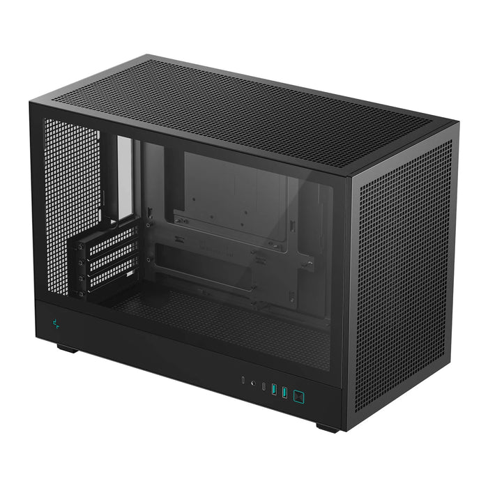 Deepcool CH260 PC Case Black Tempered Glass Micro ATX Mini-ITX Case, High Airflow