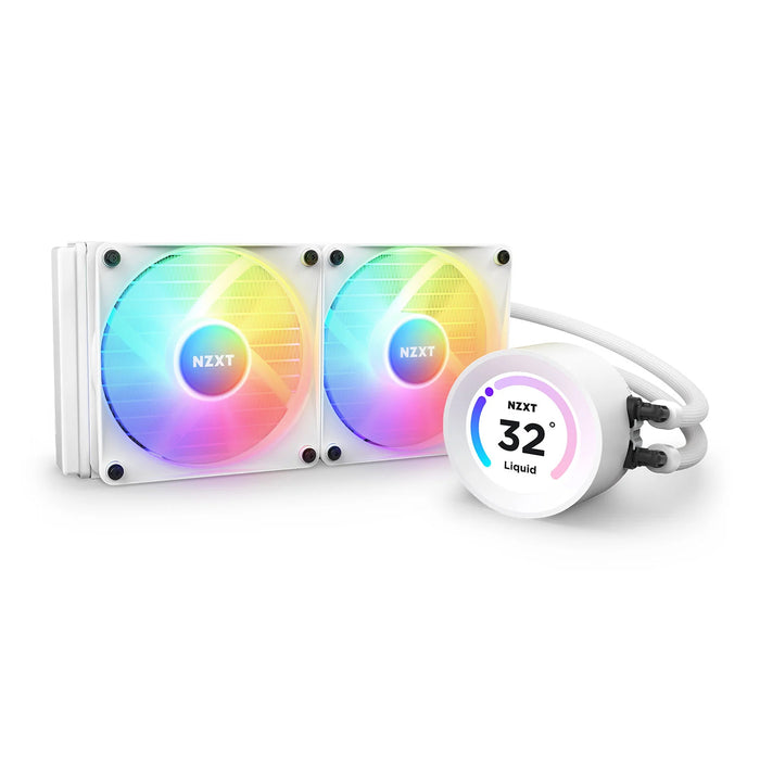 NZXT Kraken Elite 240 RGB CPU Liquid Cooling White AIO Intel/AMD CPU Hydro-Cooler