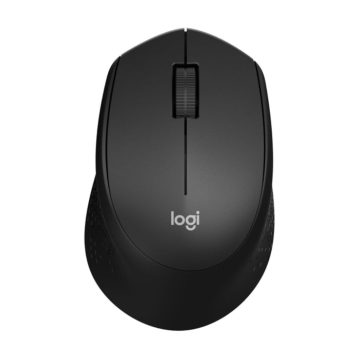 Logitech M330 Silent Plus Wireless Mouse, 2.4 GHz with USB Nano Receiver, 1000 DPI, Black