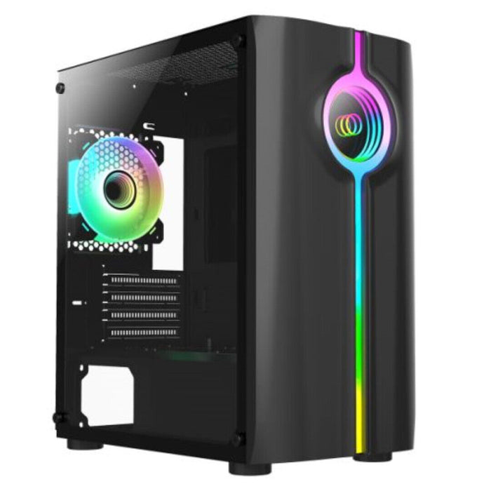 micro atx gaming desktop case, infinity strip argb