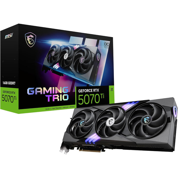 MSI RTX 5070 Ti Gaming Graphics Card for AI works, 16GB, Overclocked