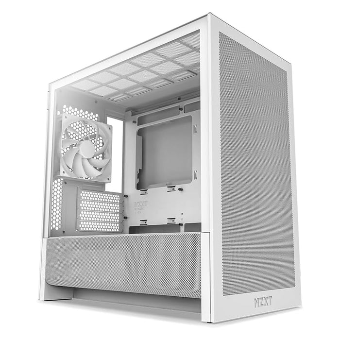 M-ATX gaming PC case full white.