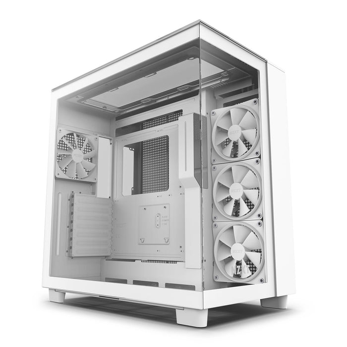 nzxt h9 elite gaming desktop pc case atx white