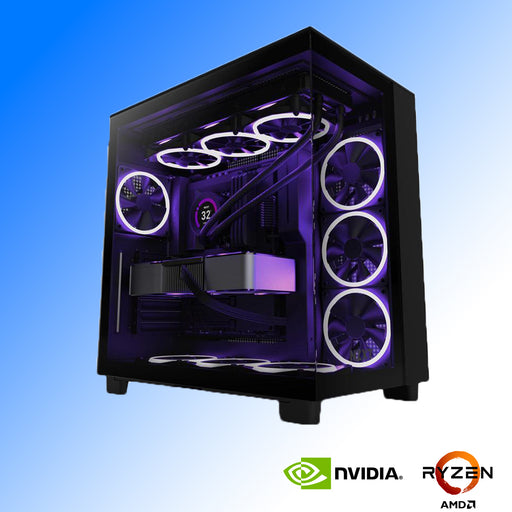 AI Repear Deskop Computer, RTX 5090 GPU, Ryzen 9 9950x3D CPU, 128GB RAM