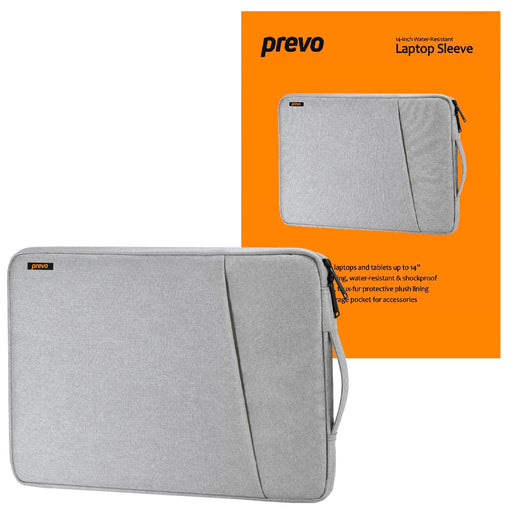 14-inch grey laptop sleeve, sleek design offering protection and style for your laptop on the go.