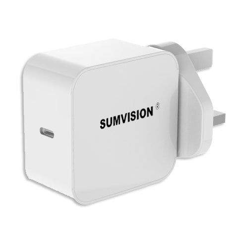 SUMVISION 1 Port Type-C 29W PD Fast USB-C Wall Charger