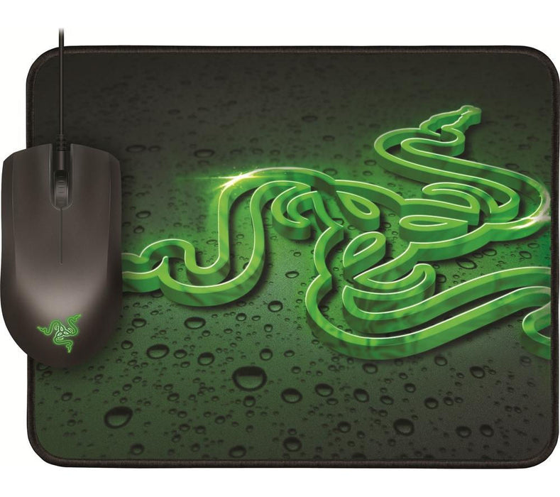 RAZER ABYSSUS 1800 Ergonomic Gaming Mouse + GOLIATHUS SPEED Mousemat Bundle
