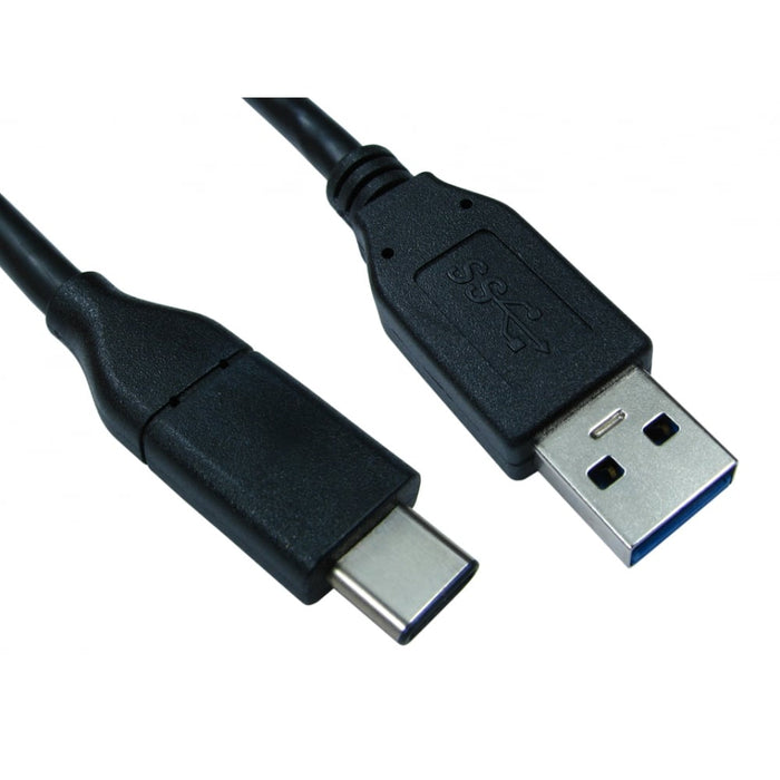 USB-C to USB-A Cable 2m, Type-C Male to Type-A Male, Black