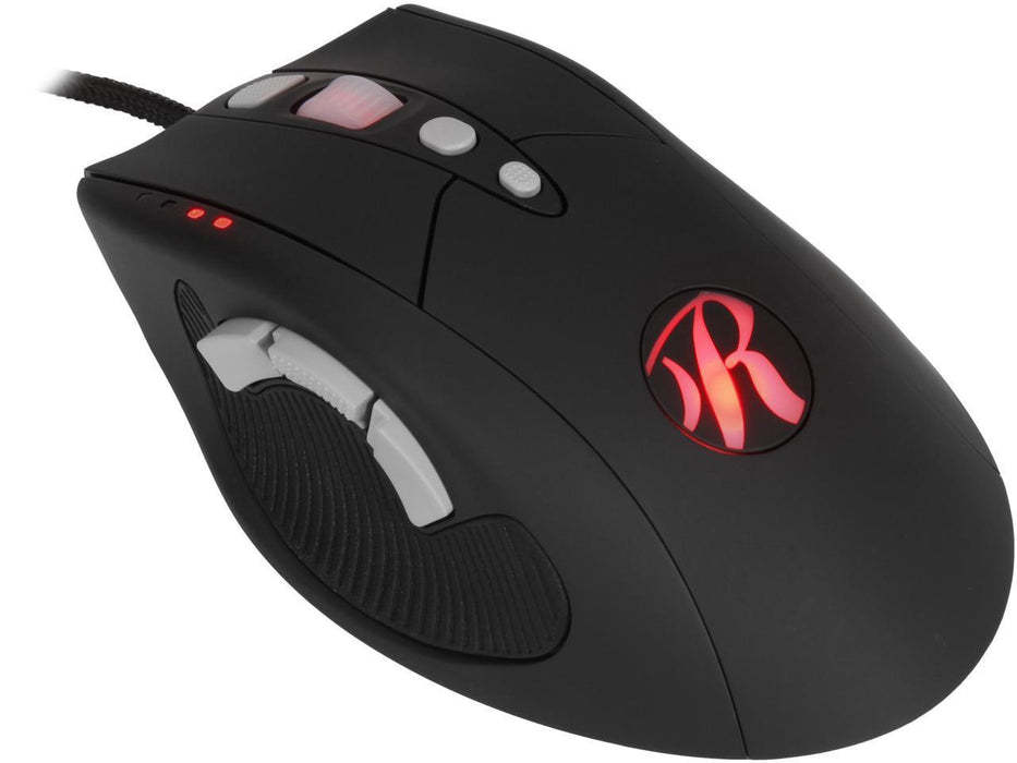 Rosewill Reflex RGM-1000 Laser Gaming Mouse, 8200 DPI, Wired USB Right Hand Mouse, Led Lightning, 10 Buttons