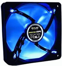 Gelid Wing 12 Silent Pwm 4pin Case Cooling Fan LED Blue 120 X120 X 25mm