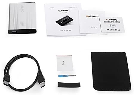 Maiwo USB 3.0 2.5" External Hard Drive Enclosure, SSD / HDD Enclosure SATA 3.0 Gb/s