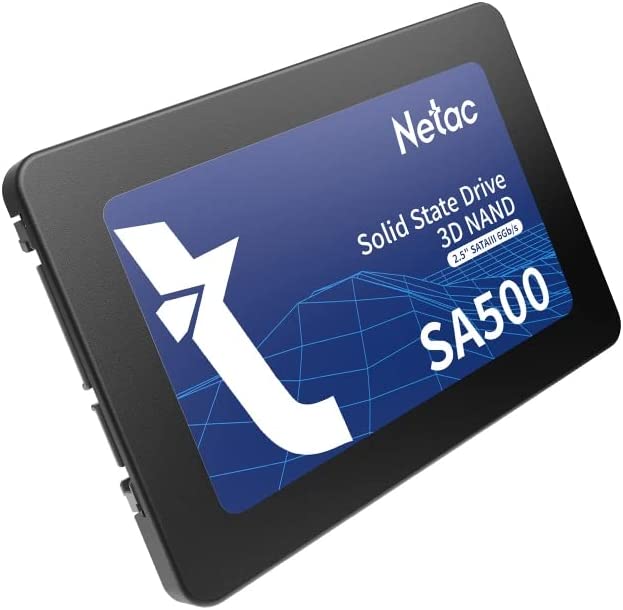 Netac 2.5" 1TB SA500 SSD, SATA3, 3D TLC NAND, R/W 530/475 MB/s, 7mm, Solid State Drive