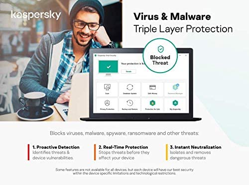 Kaspersky Internet Security 2021, 1 Device, 1 Year, Antivirus and Secure VPN Included, PC/Mac/Android, Activation Code by Post