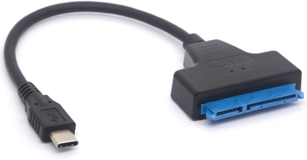 USB-C to SATA Adapter, Type-C (Male) to Sata (Female) Hard Drive Cable