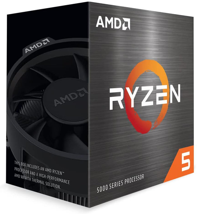 AMD Ryzen 5 5600 CPU with Wraith Stealth Cooler, AM4, 3.5GHz (4.4 Turbo), 6-Core, 65W, 35MB Cache, 7nm, 5th Gen, No Graphics