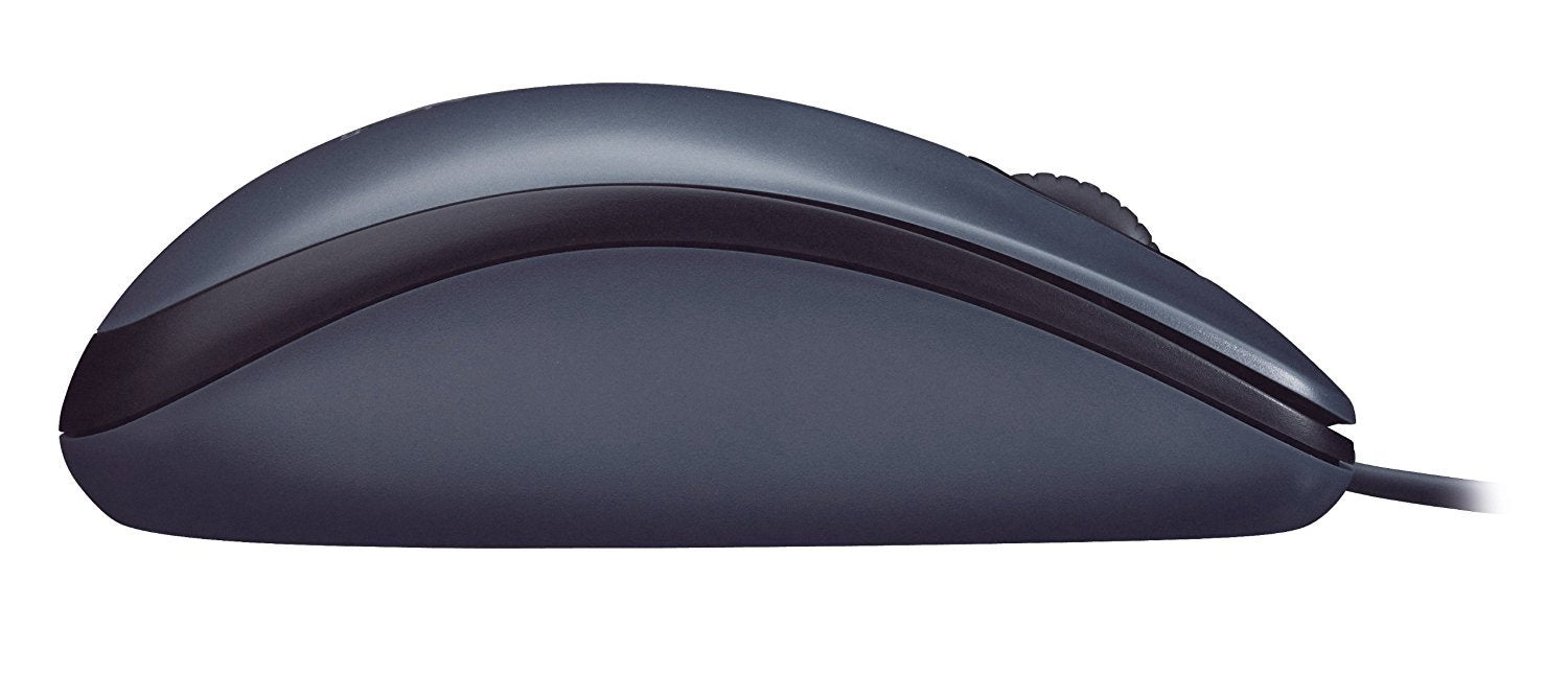 Logitech M90 Mouse USB Optical Wired Mouse, 1000 DPI, 3 Buttons, Black