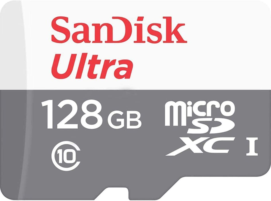 SanDisk Ultra MicroSdXC 128GB and SD ADAPTER 100MB/S Class 10 UHS-I, Tablet Packaging