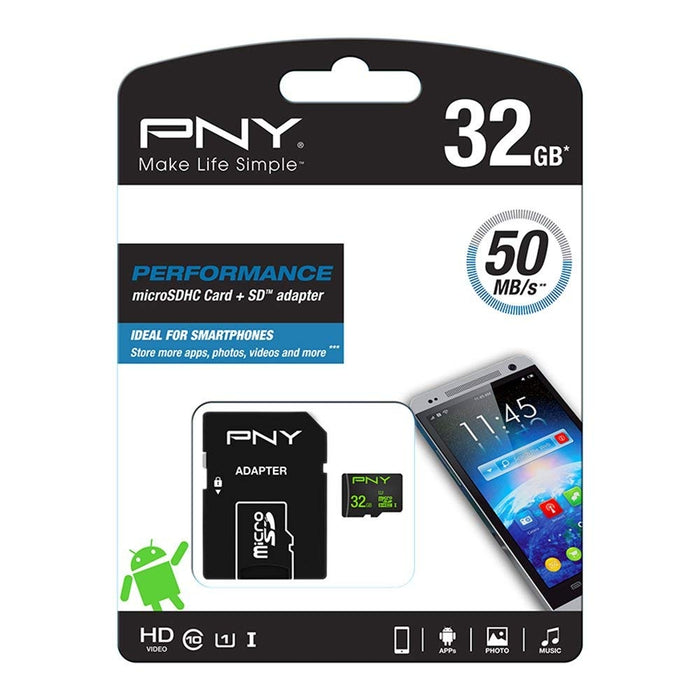 PNY MicroSDHC UHS-I - 32GB Memory Card