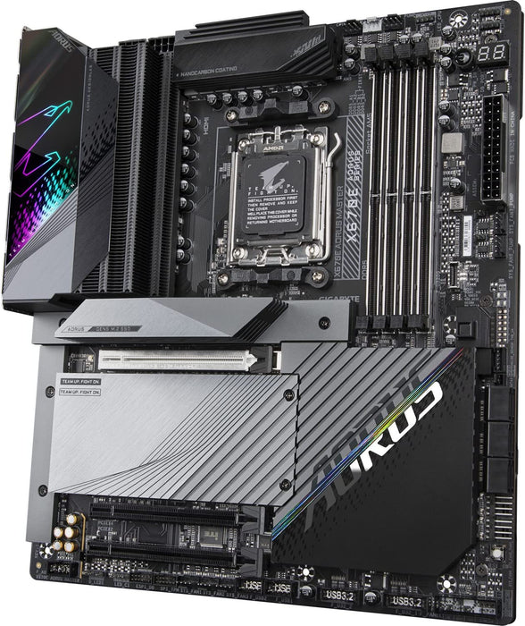 Gigabyte X670E Aorus Master E-ATX Motherboard, Socket AM5, DDR5, SATA 3, PCIe 5.0, AMD Motherboard
