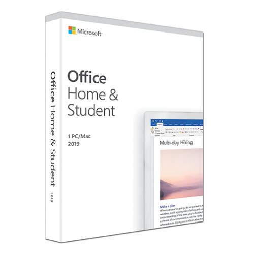 Microsoft Office 2019 Home & Student, PKC (OEM), 1 License, Media less