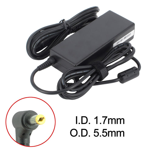 Acer Replacement Laptop Adapter 19v 3.42amp 65W ( 1.7mm X 5.5mm )