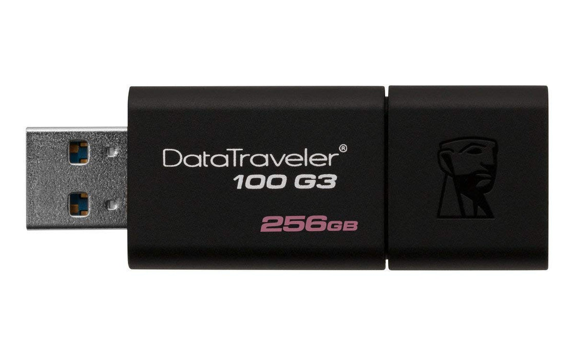 Kingston DT100G3/256GB DataTraveler 100 G3, USB 3.0, 3.1 Flash Drive, 16 GB, Black by Kingston