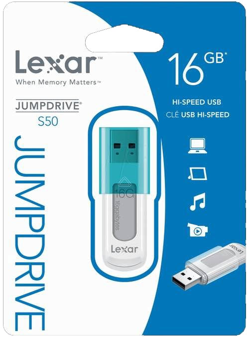 Lexar JumpDrive S50 16GB USB 2.0 Flash Drive