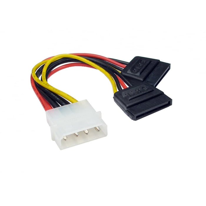 Molex to Two SATA Power Splitter Cable