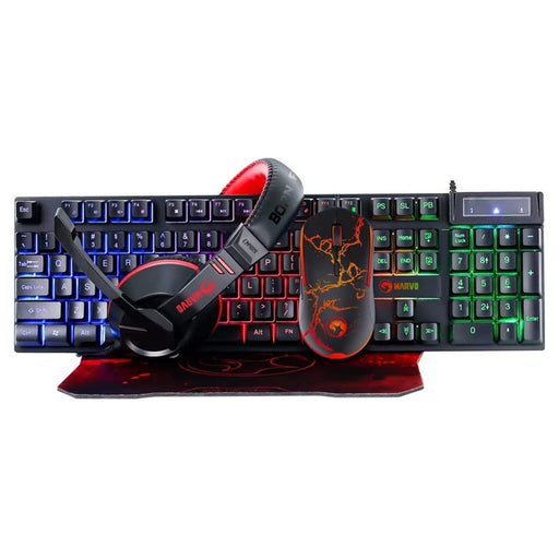 Gaming Bundle Set - Keyboard, Mouse, Headset, Mouse Mat