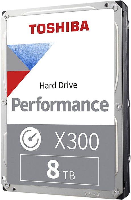 Toshiba Performance X300 3.5 8TB Internal Hard Drive 7200rpm 128MB SATA 6Gb/s, 256MB Buffer, HDWR480UZSVA