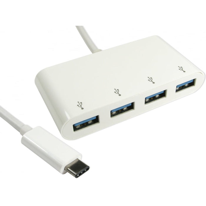 USB-C to 4 Port USB-A Hub, Type-C (Male) to USB Hub (Female)